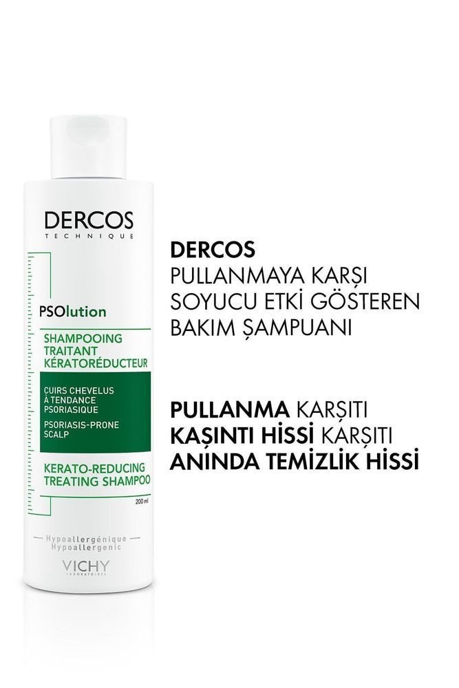 Dercos Psolution Pullanmaya Karşı Bakım Şampuanı 200 ml