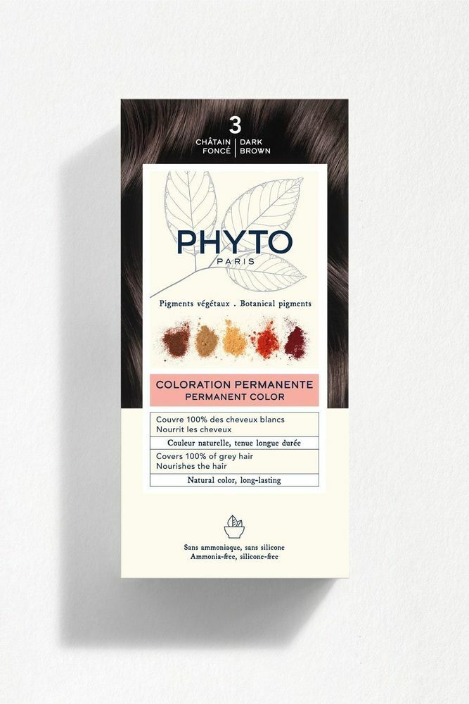 Phytocolor 3 Koyu Kestane Amonyaksız Kalıcı Bitkisel Saç Boyası