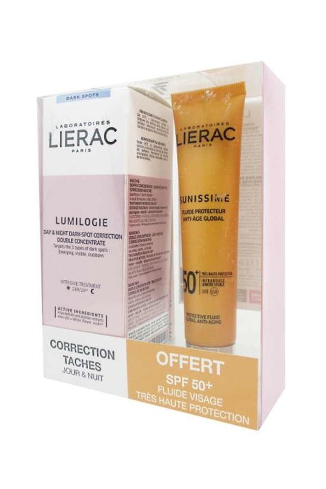 SUNISSIME SPF50 FLUID + LUMILOGIE DOUBLE CONCENTRATE KOFRE
