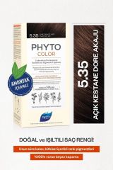 Phytocolor 5.35 Açık Kestane Dore Akaju Amonyaksız Kalıcı Bitkisel Saç Boyası