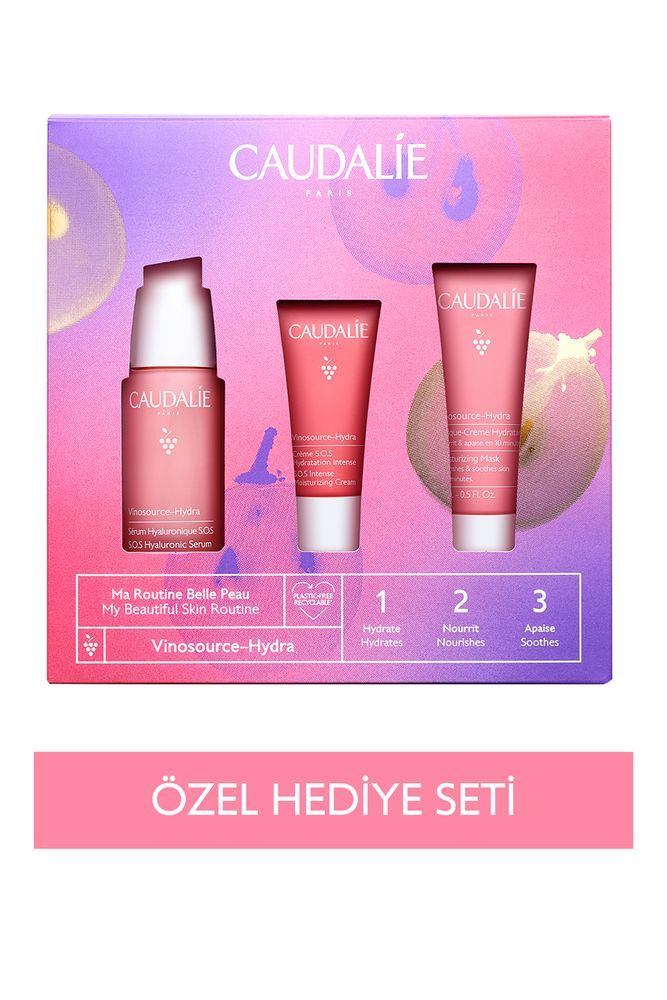 Vinosource-hydra Nemlendirici Bakım Seti Serum 30 Ml + Bakım Kremi 15 Ml + Nem Maskesi 15ml