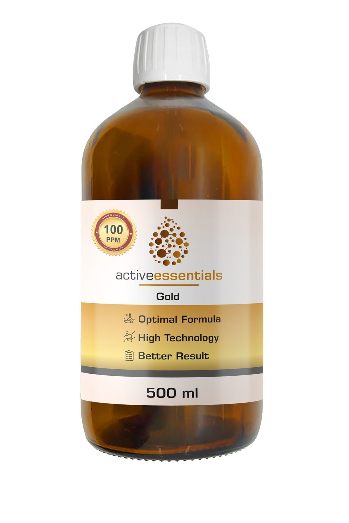 Kolloidal Altın Suyu 100 ppm 500 Ml
