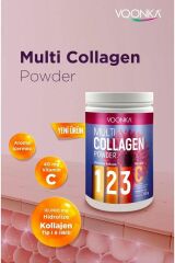 Multi Collagen Powder Hidrolize Kollajen Tip 1 2 3 Vitamin C 300 gr