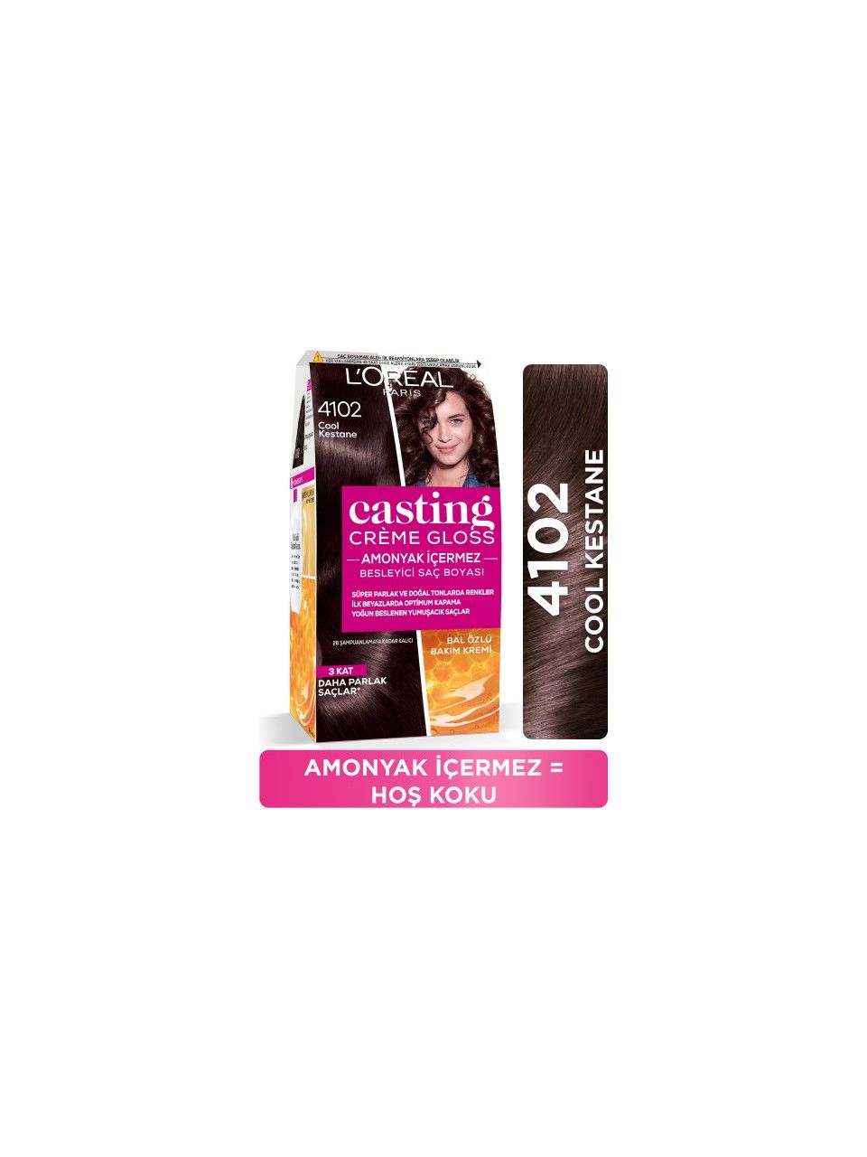 L'Oreal Paris Saç Boyası - Casting Crème Gloss 4102 Cool Kestane